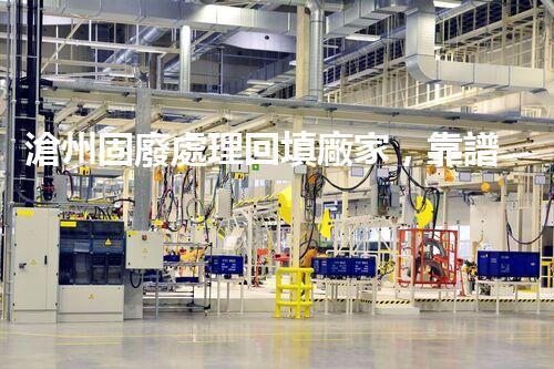 滄州固廢處理回填廠家，靠譜不？快來瞧瞧！